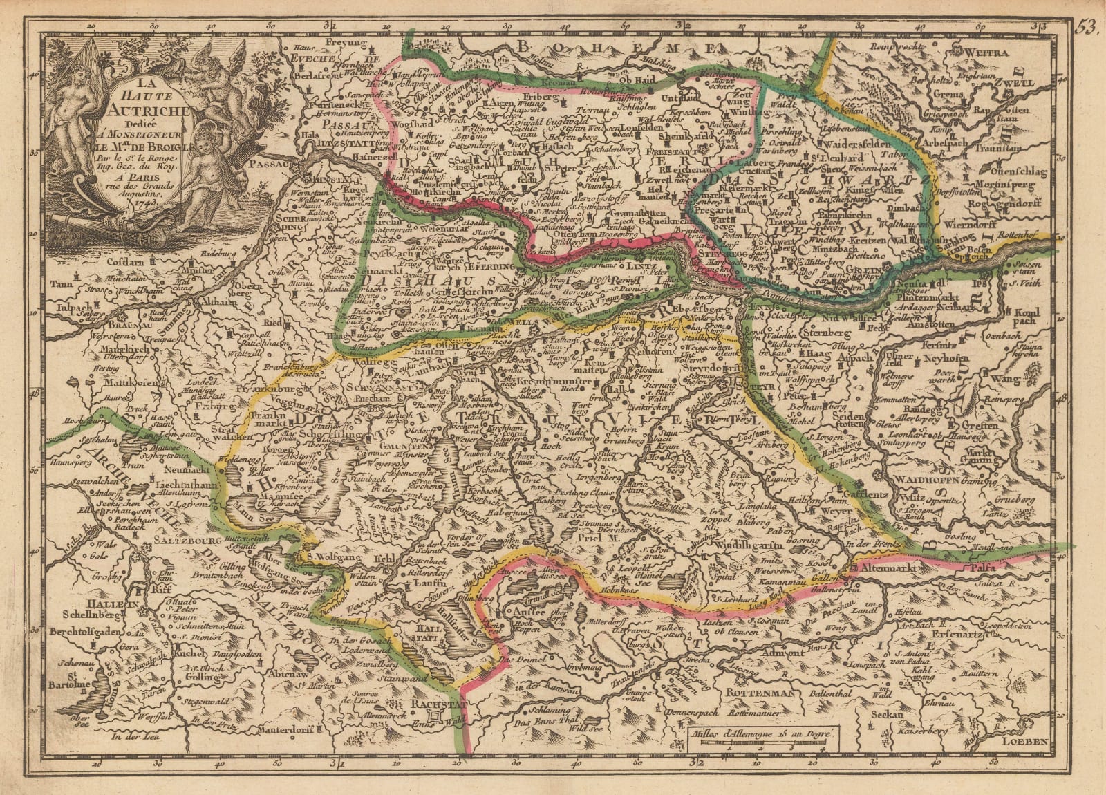 Georges-Louis Le Rouge, Western Austria, 1743