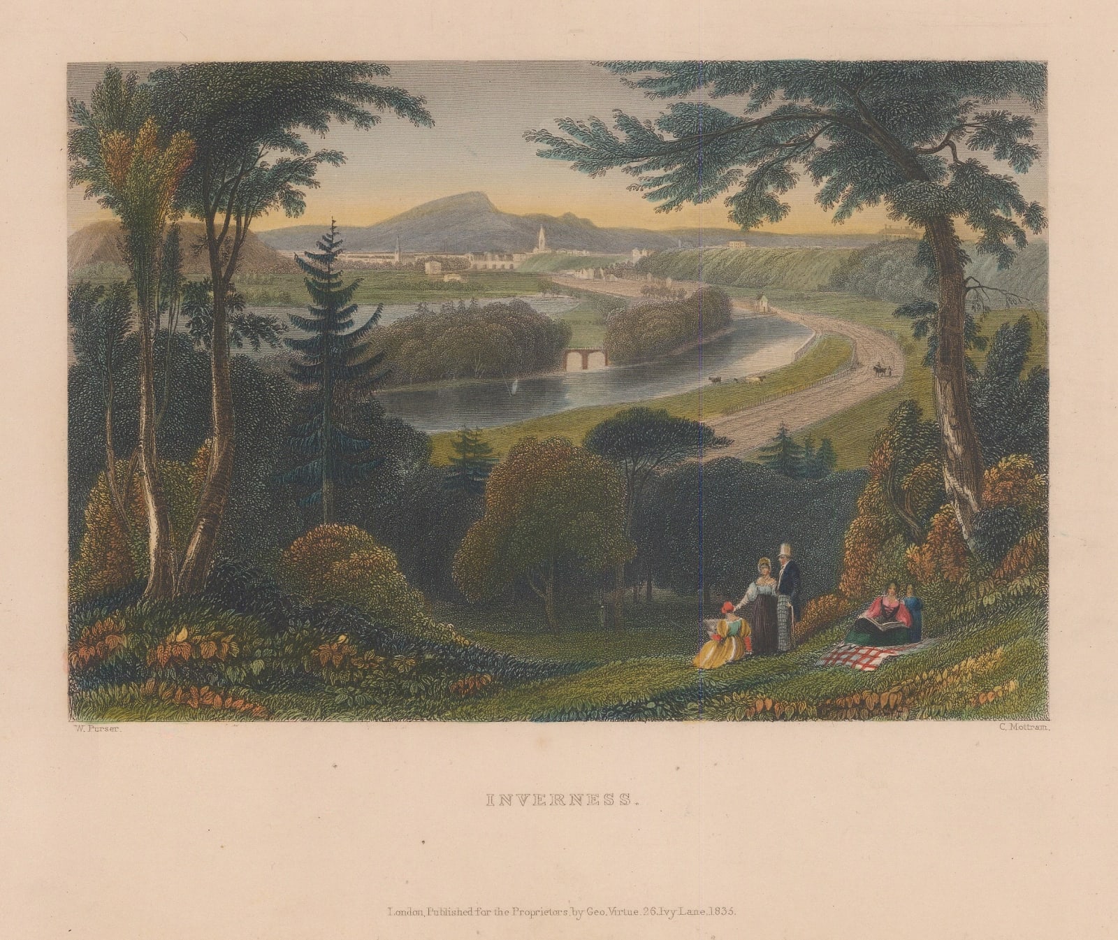 William Bartlett, Scotland - Inverness, 1835