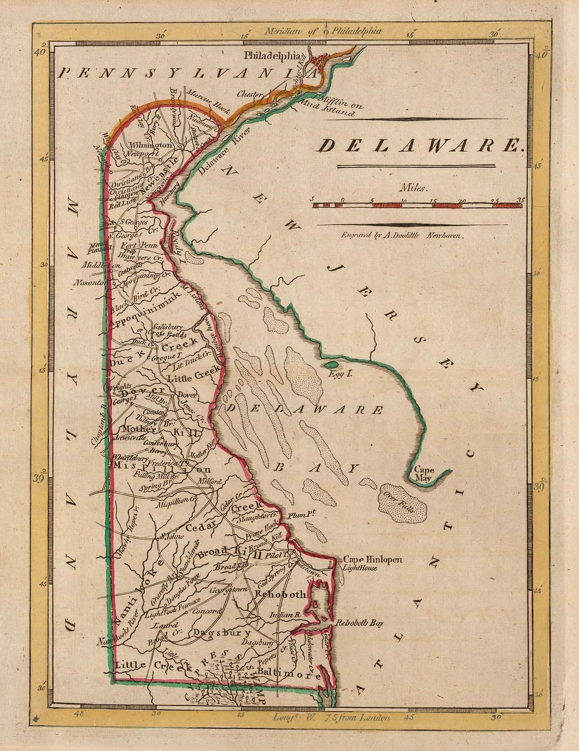 Matthew Carey, Delaware, 1813