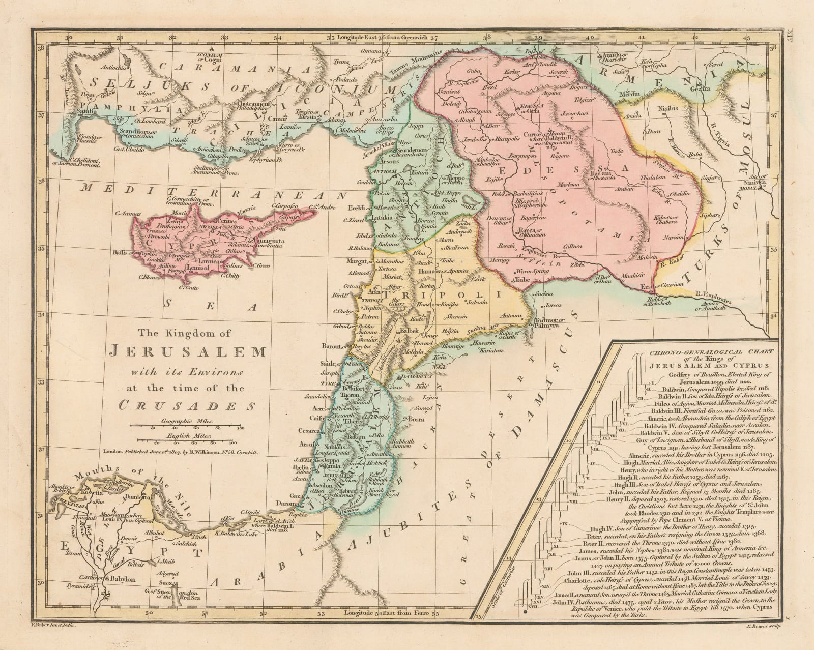 Robert Wilkinson, Kingdom of Jerusalem, 1807