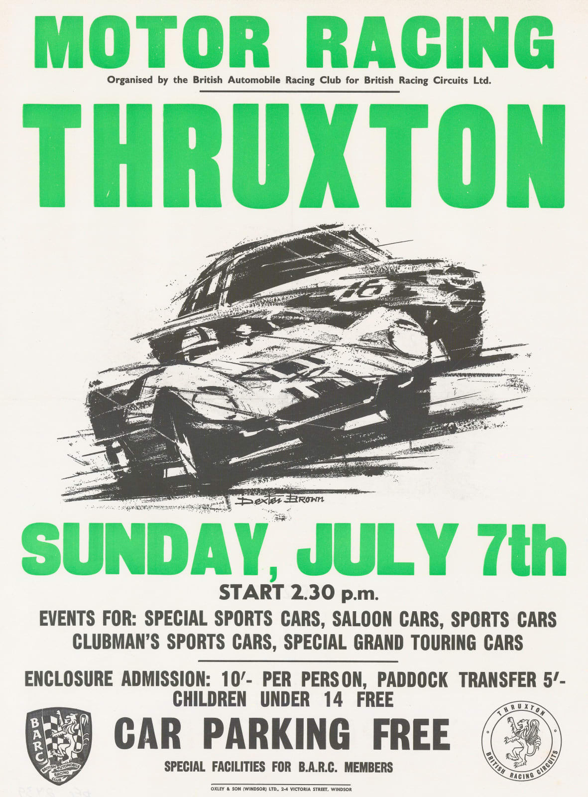 Oxley & Son (Windsor) Ltd, Automobiles - British Motor Racing, 1960 c.