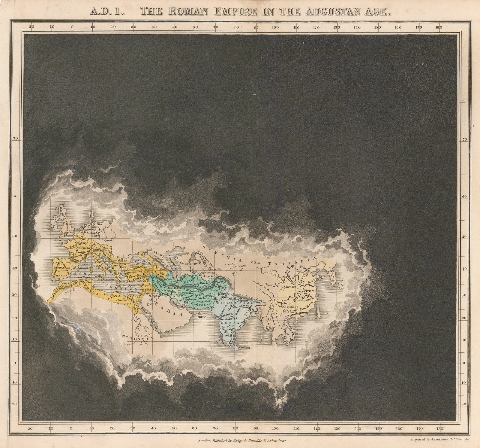 Edward Quin, A.D. 1. The Roman Empire under Augustus, 1830 c.
