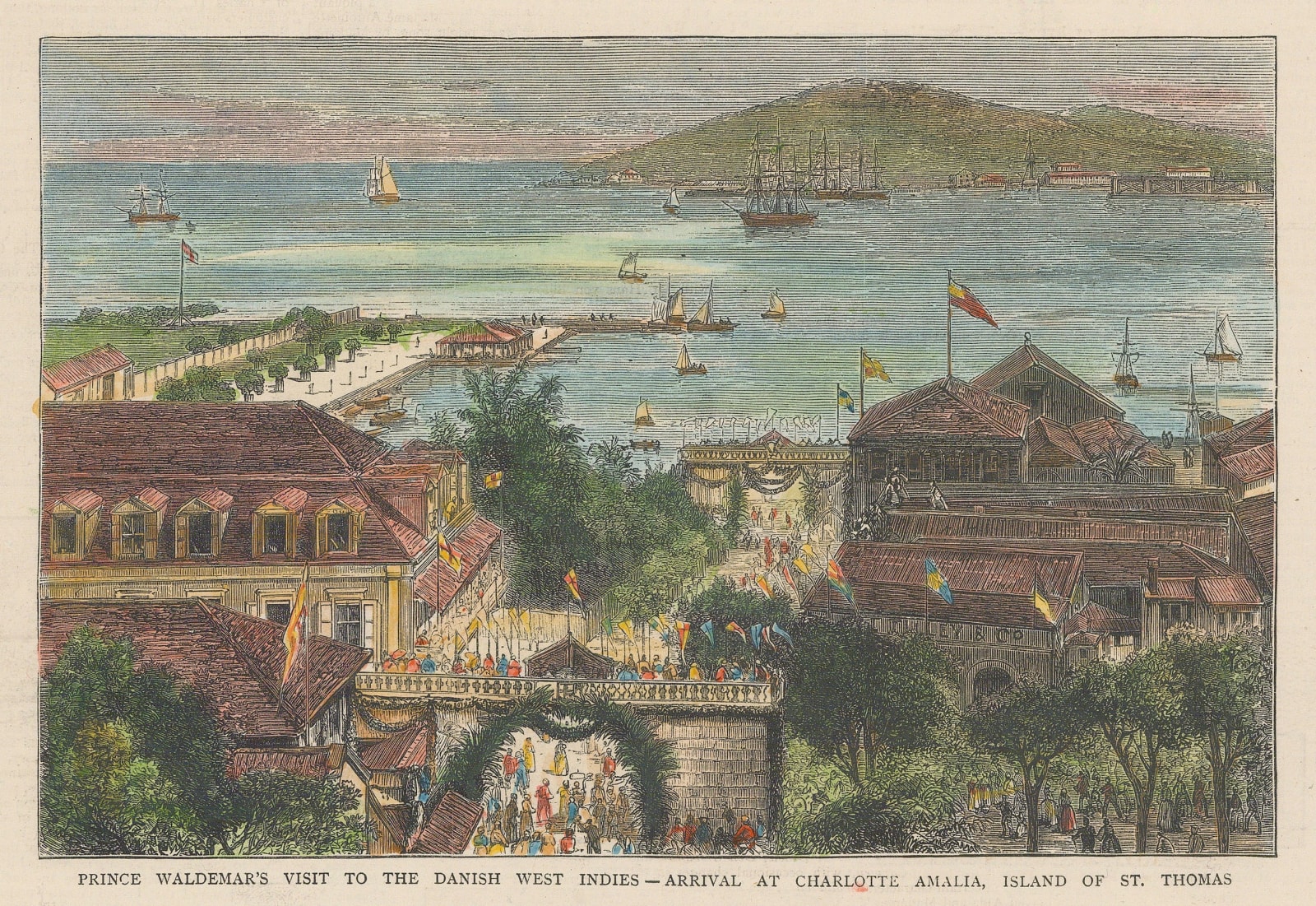 The Graphic Magazine, St. Thomas - Charlotte Amalia, 1879