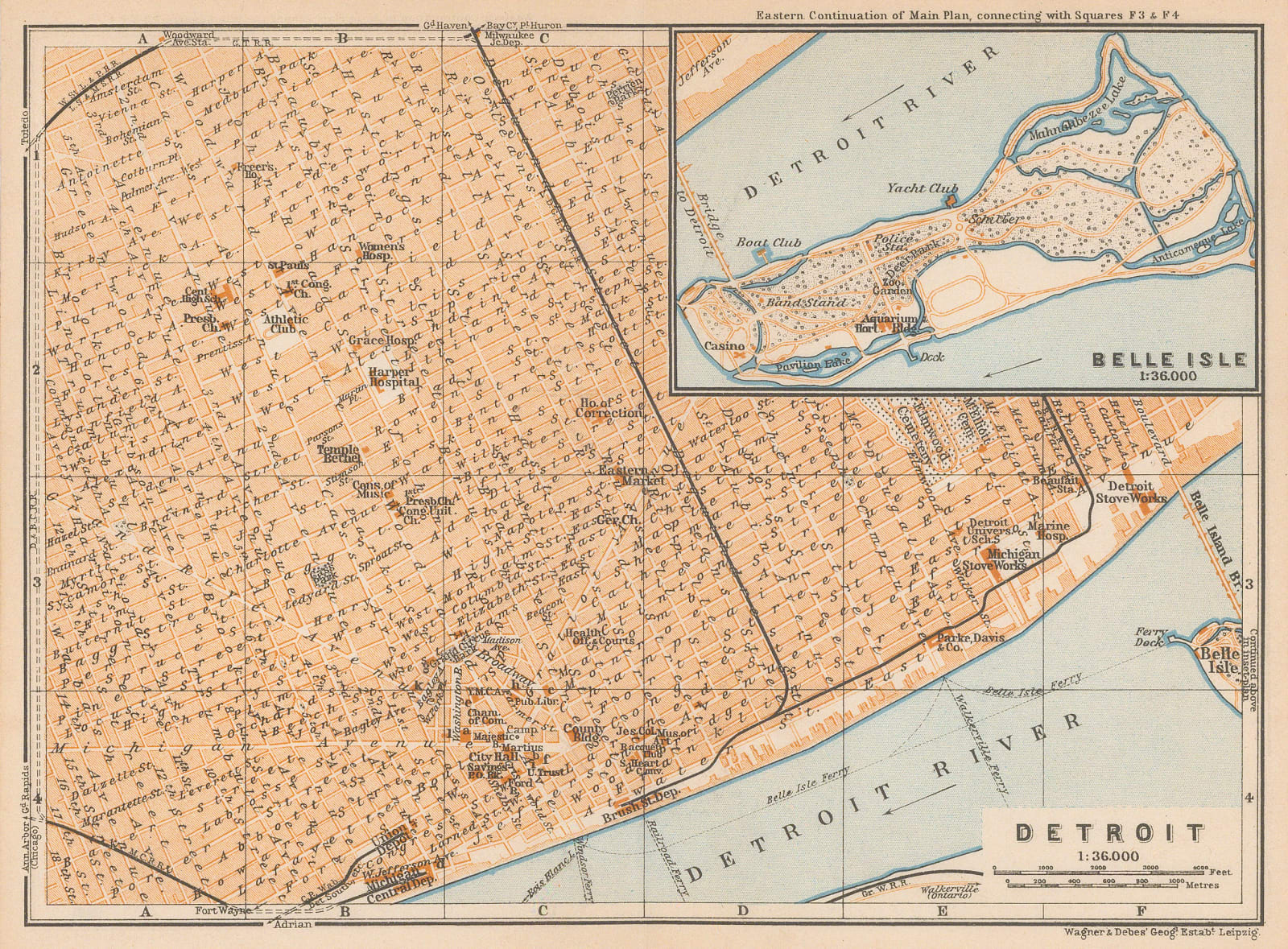 Karl Baedeker, Detroit, 1909
