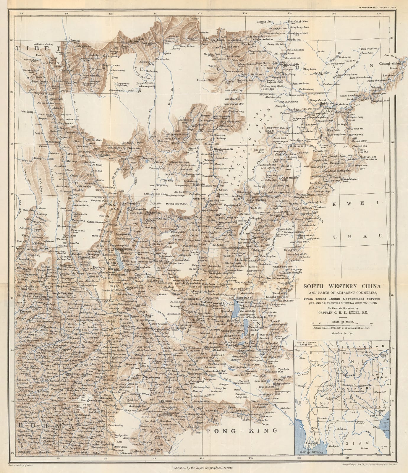 Royal Geographical Society (RGS), South Western China, 1903