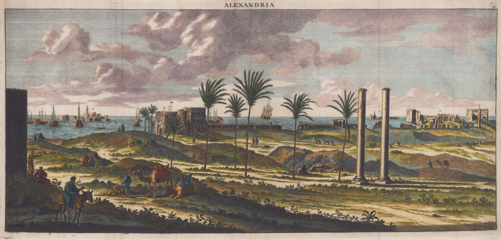 Cornelius Le Bruyn, Egypt - Alexandria, 1700