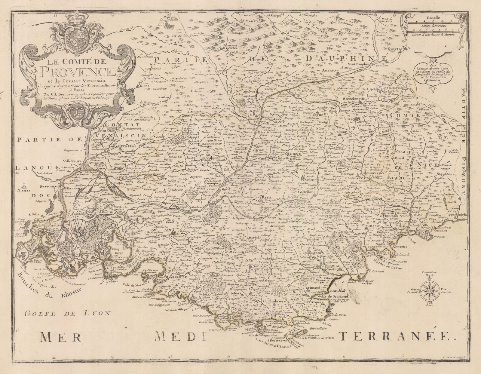 Louis-Charles Desnos, Provence, 1772