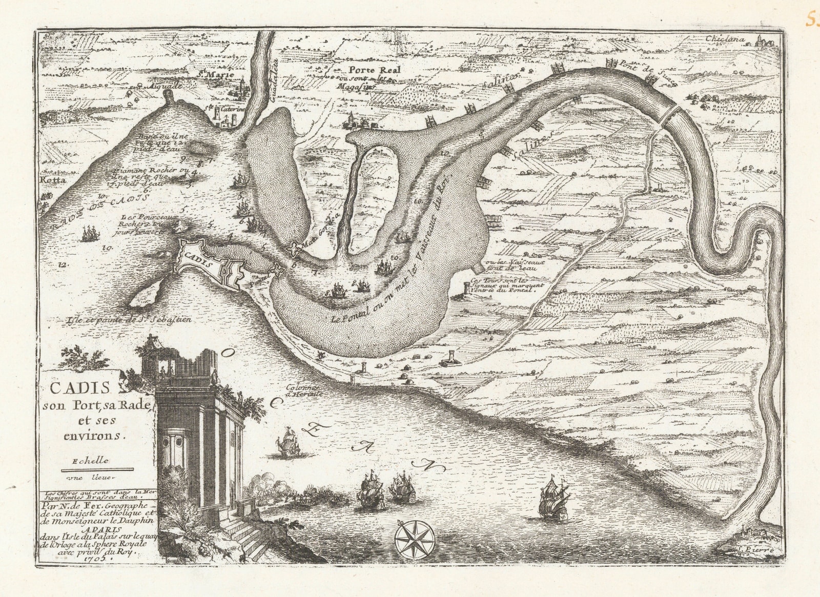Nicolas de Fer, Cadiz, 1705