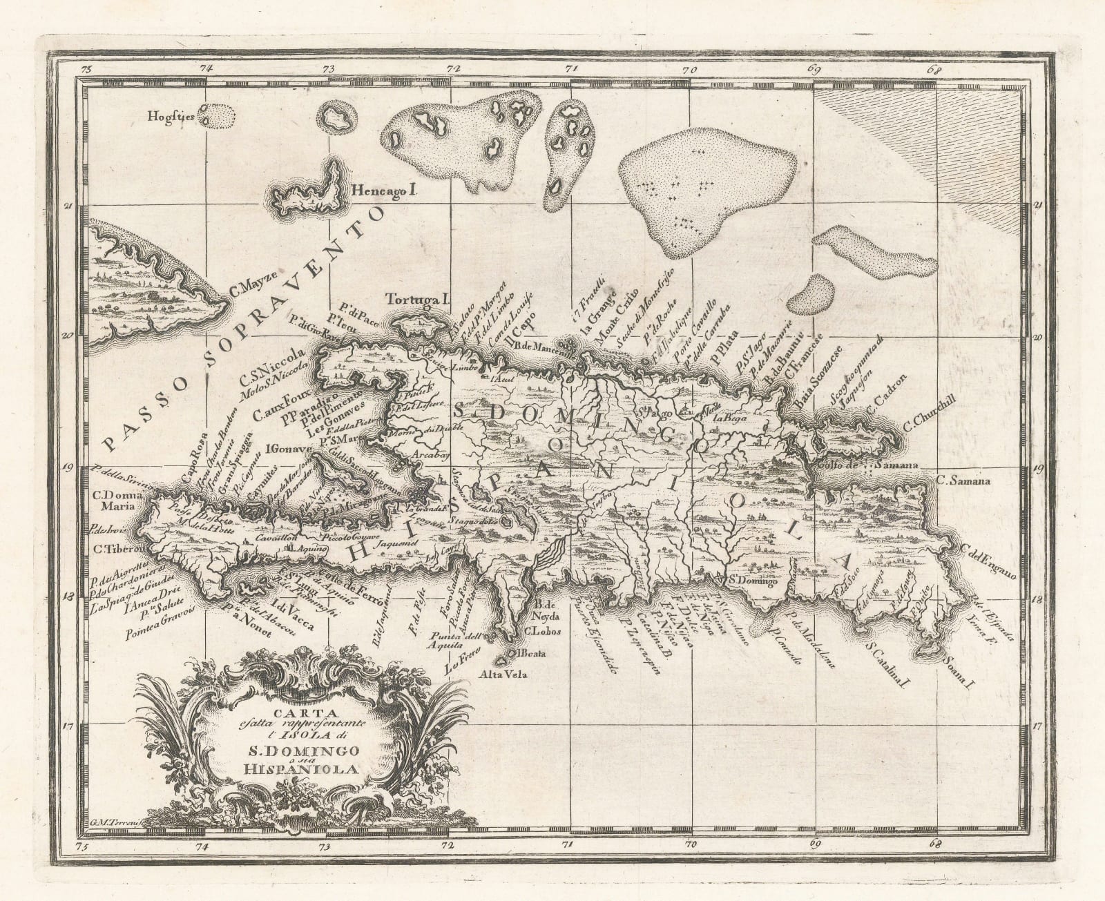 Giuseppe Maria Terreni, Dominican Republic & Haiti, 1763