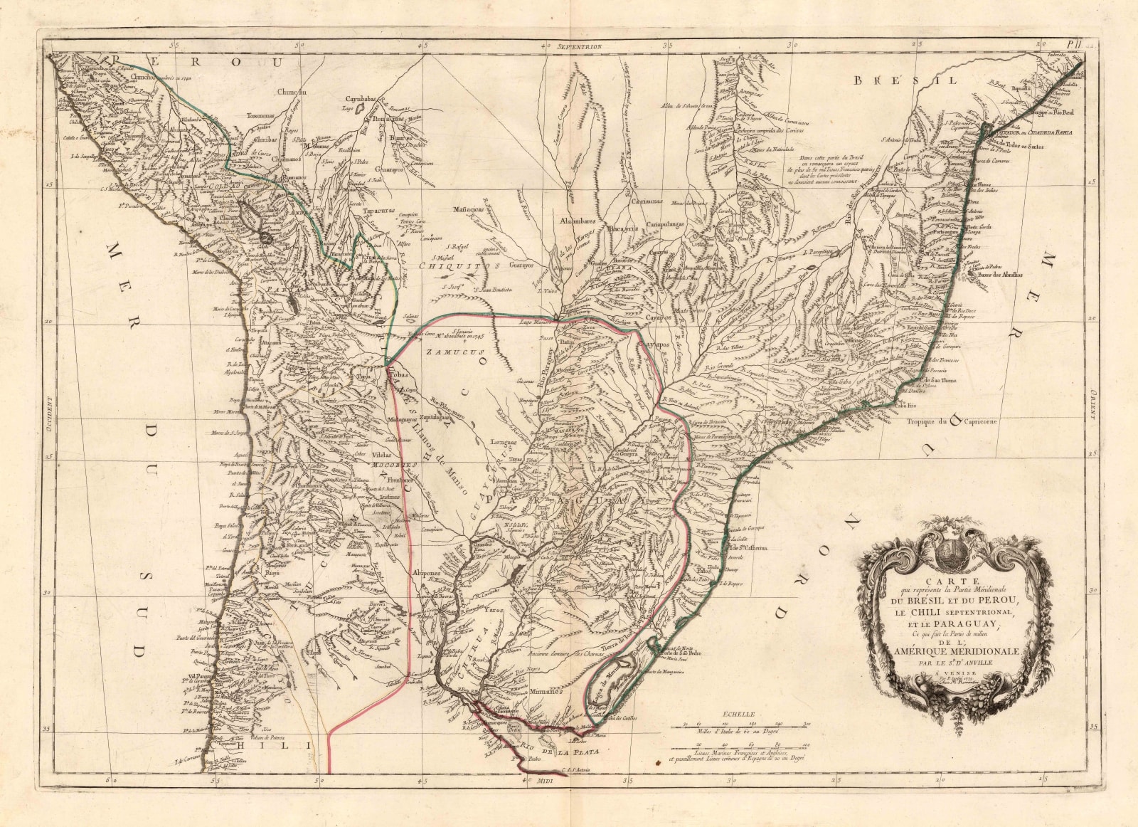 Francois Santini, Paraguay and neighbouring countries, 1779