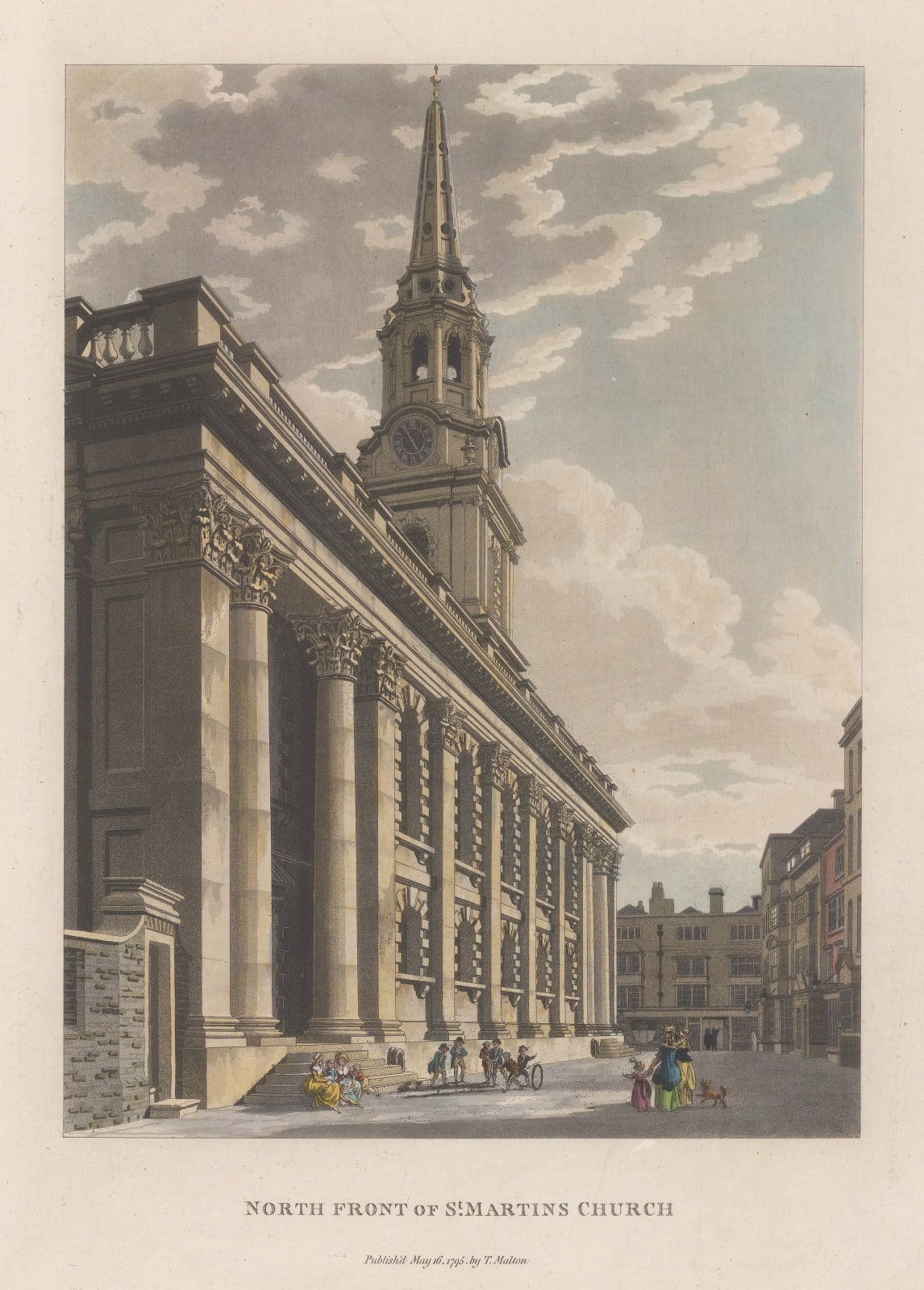 Thomas Malton, London - St. Martin-in-the-Fields, 1800