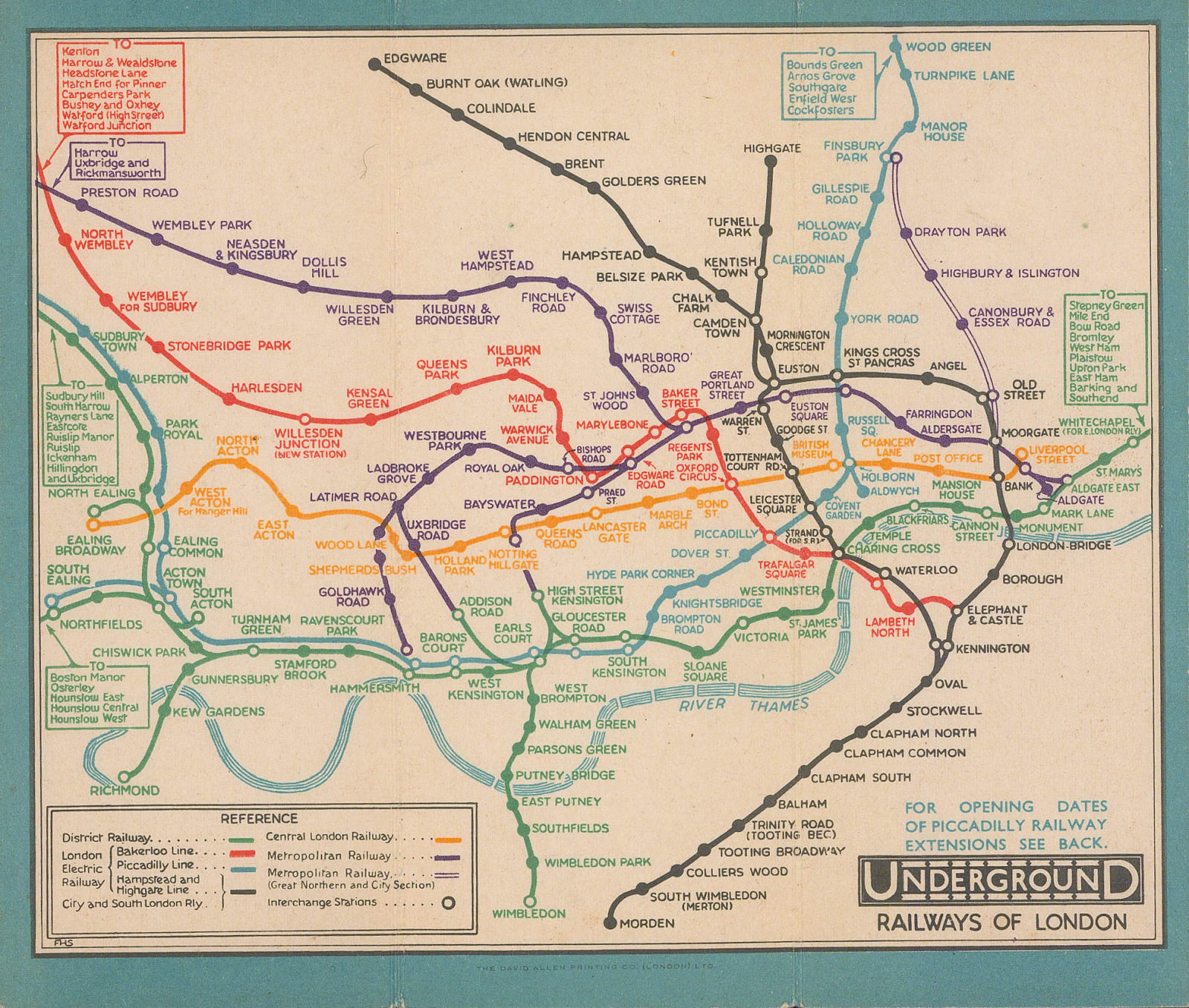 Fred H. Stingemore, Underground Railways of London, 1932