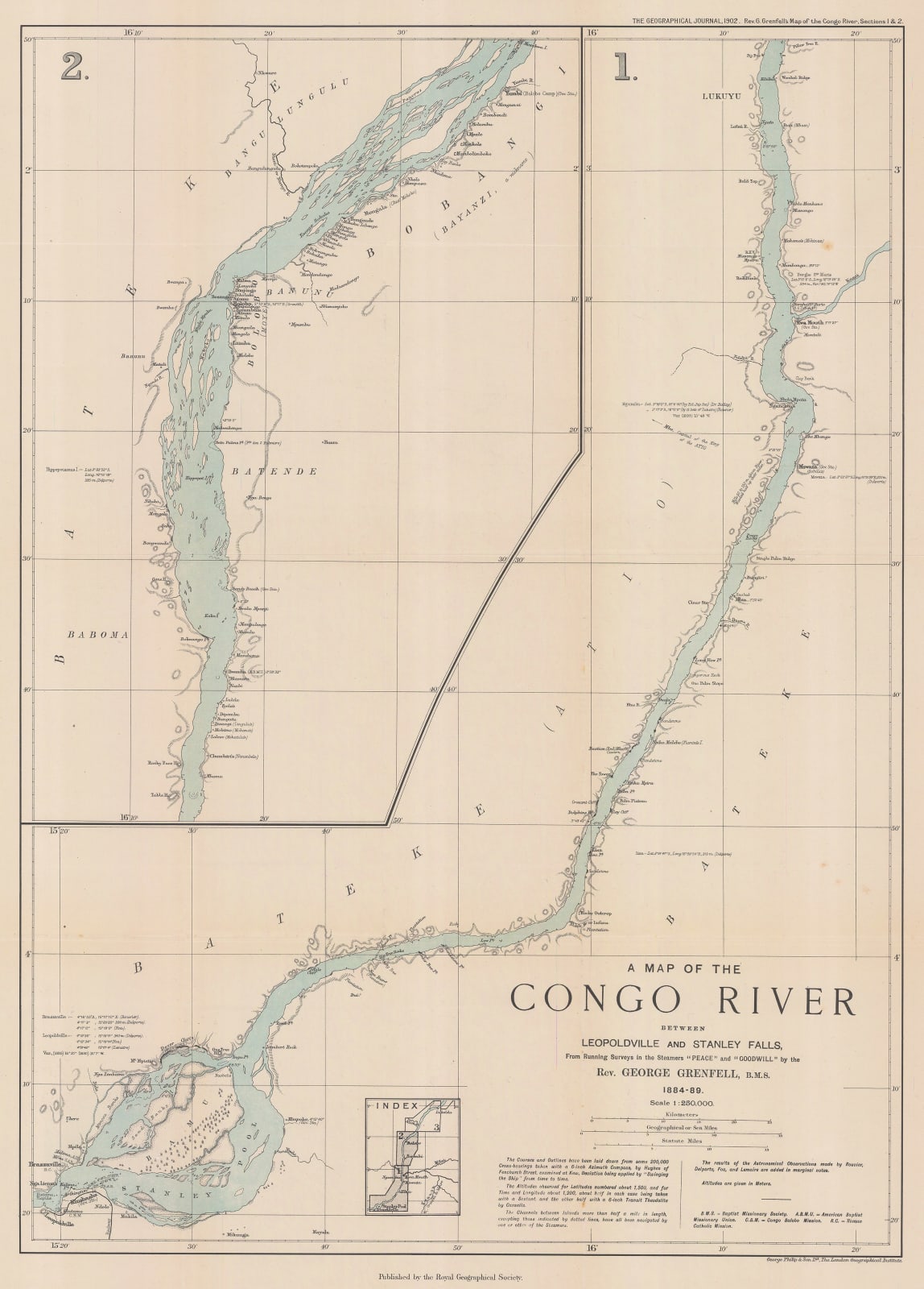Royal Geographical Society (RGS), The Congo River, 1902