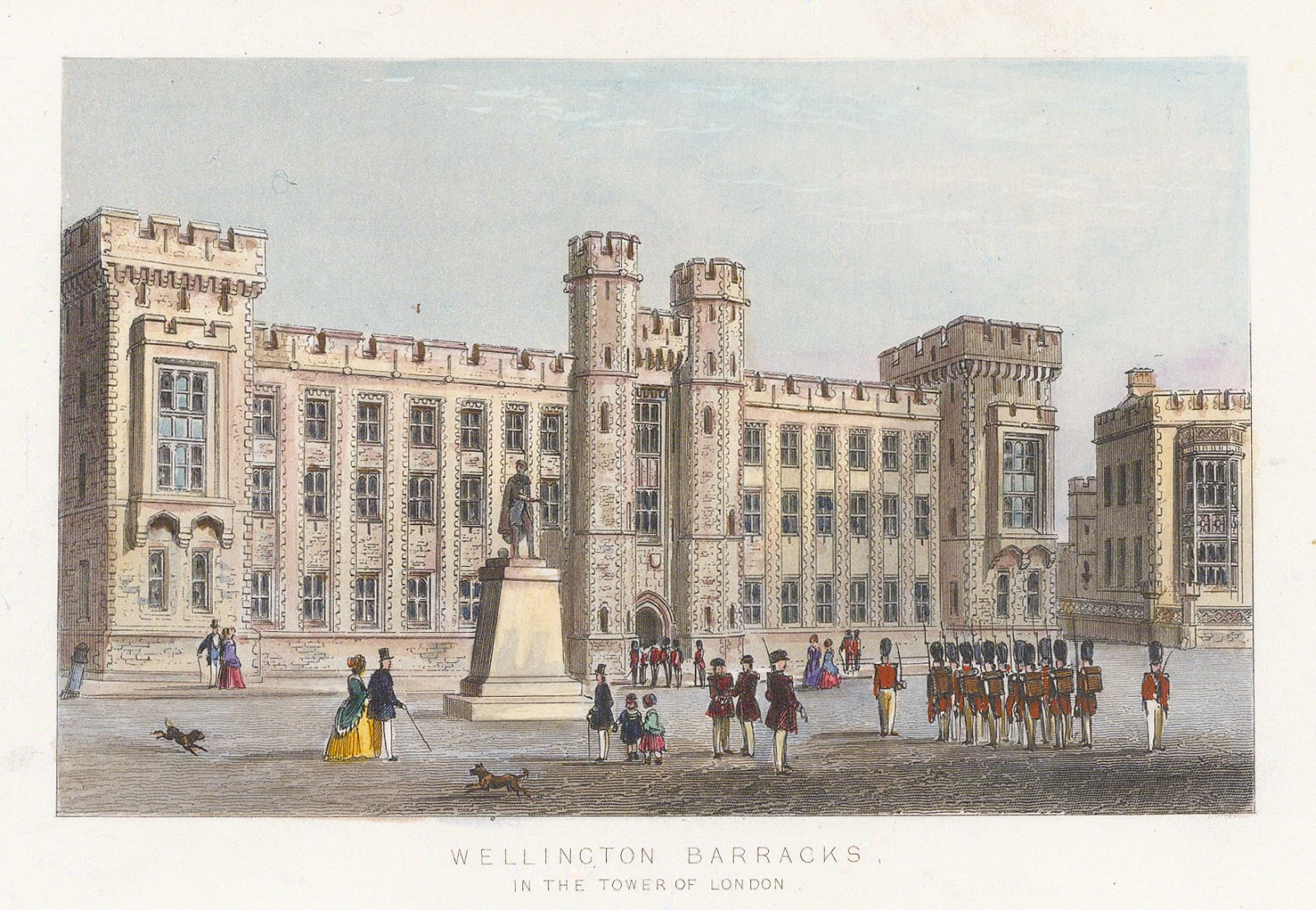 John Tallis, London - Tower of London, Waterloo Barracks, 1851
