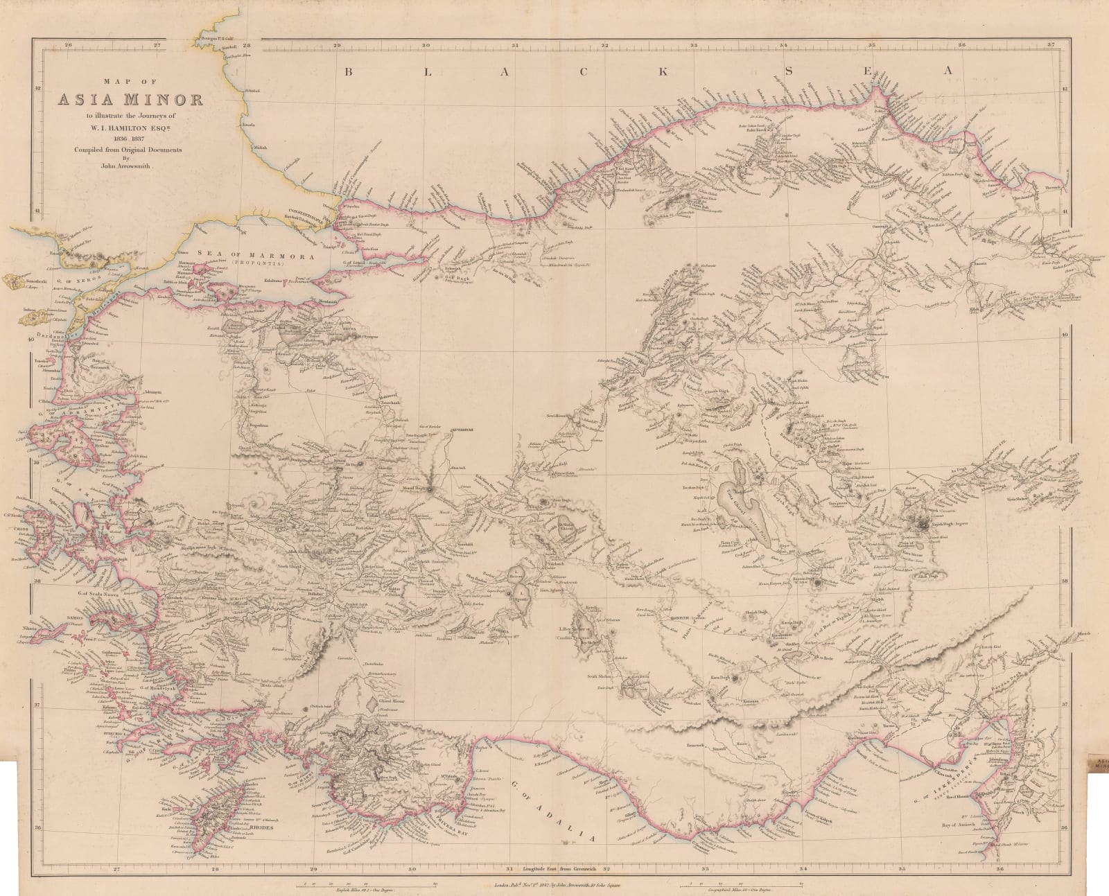 John Arrowsmith, Asia Minor or Turkey, 1842