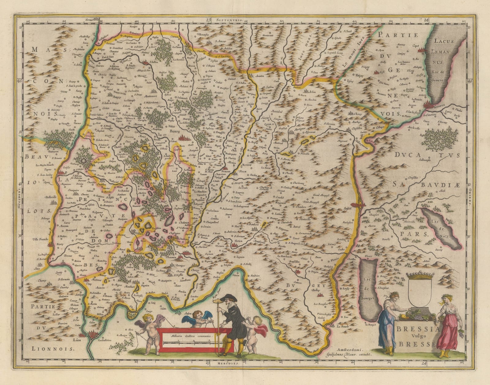 Jan Blaeu, Auvergne-Rhône-Alpes, 1650 c.
