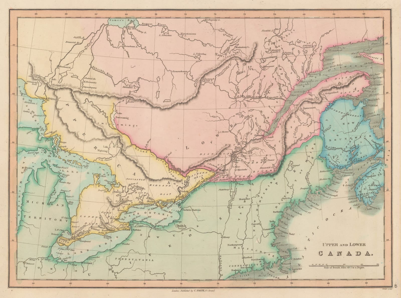 Charles Smith, Upper and Lower Canada, 1834