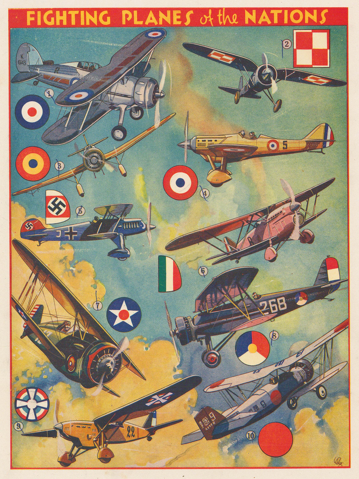 Anonymous, Aviation - Fighting planes, 1938