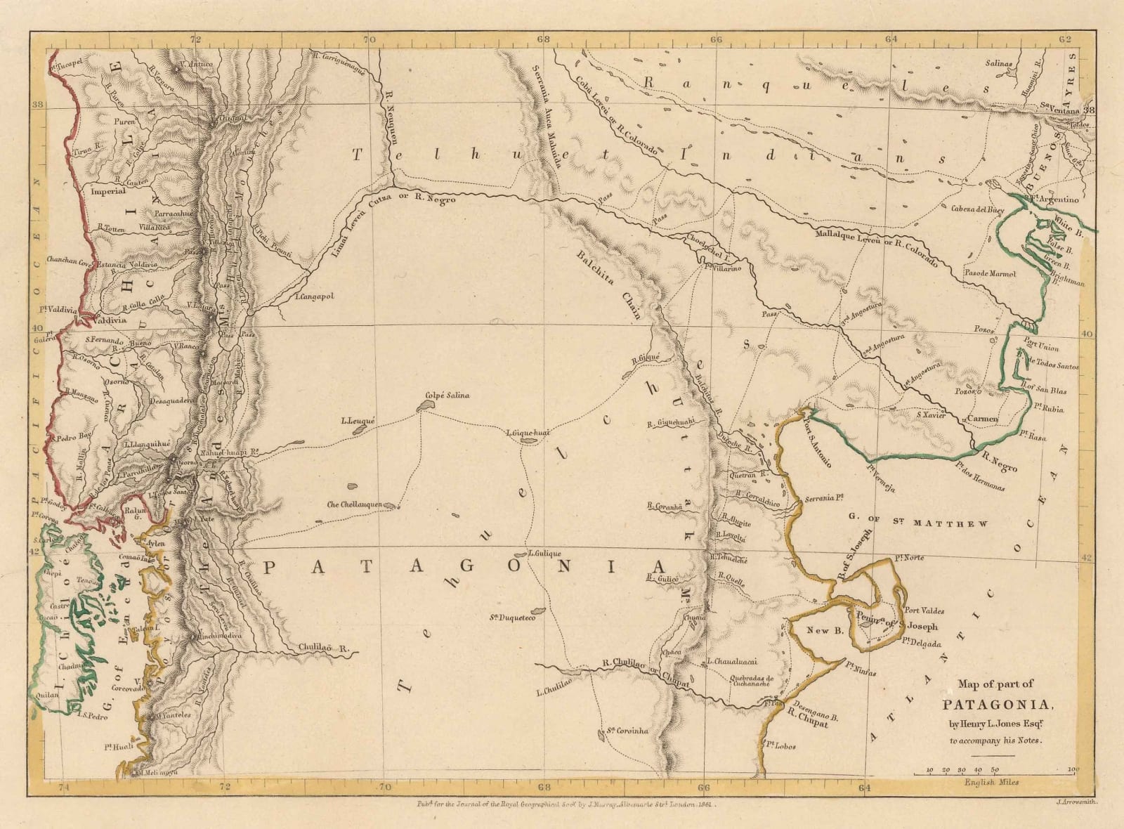 Royal Geographical Society (RGS), Patagonia from Buenos Aires to Trelew, 1861