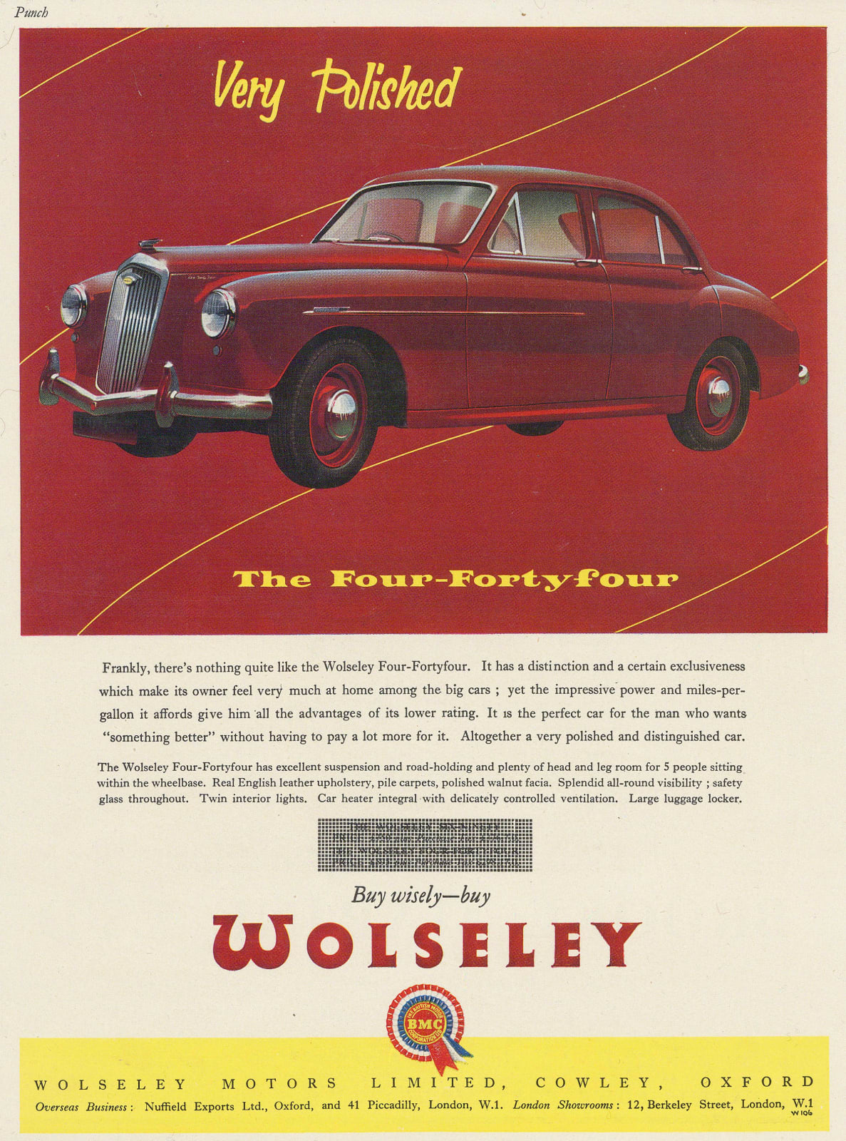 Punch, Automobiles - Wolseley, 1956 c.
