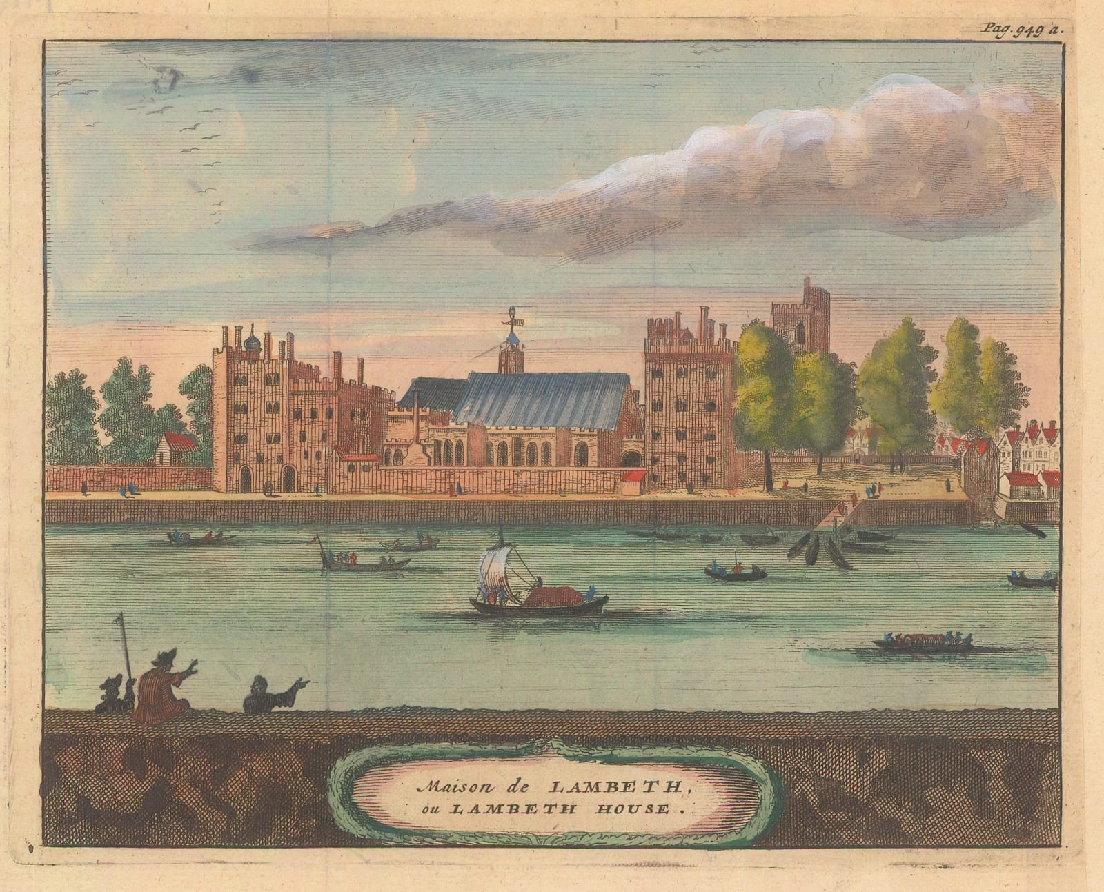 Pieter Van der Aa, London - Lambeth Palace, 1727
