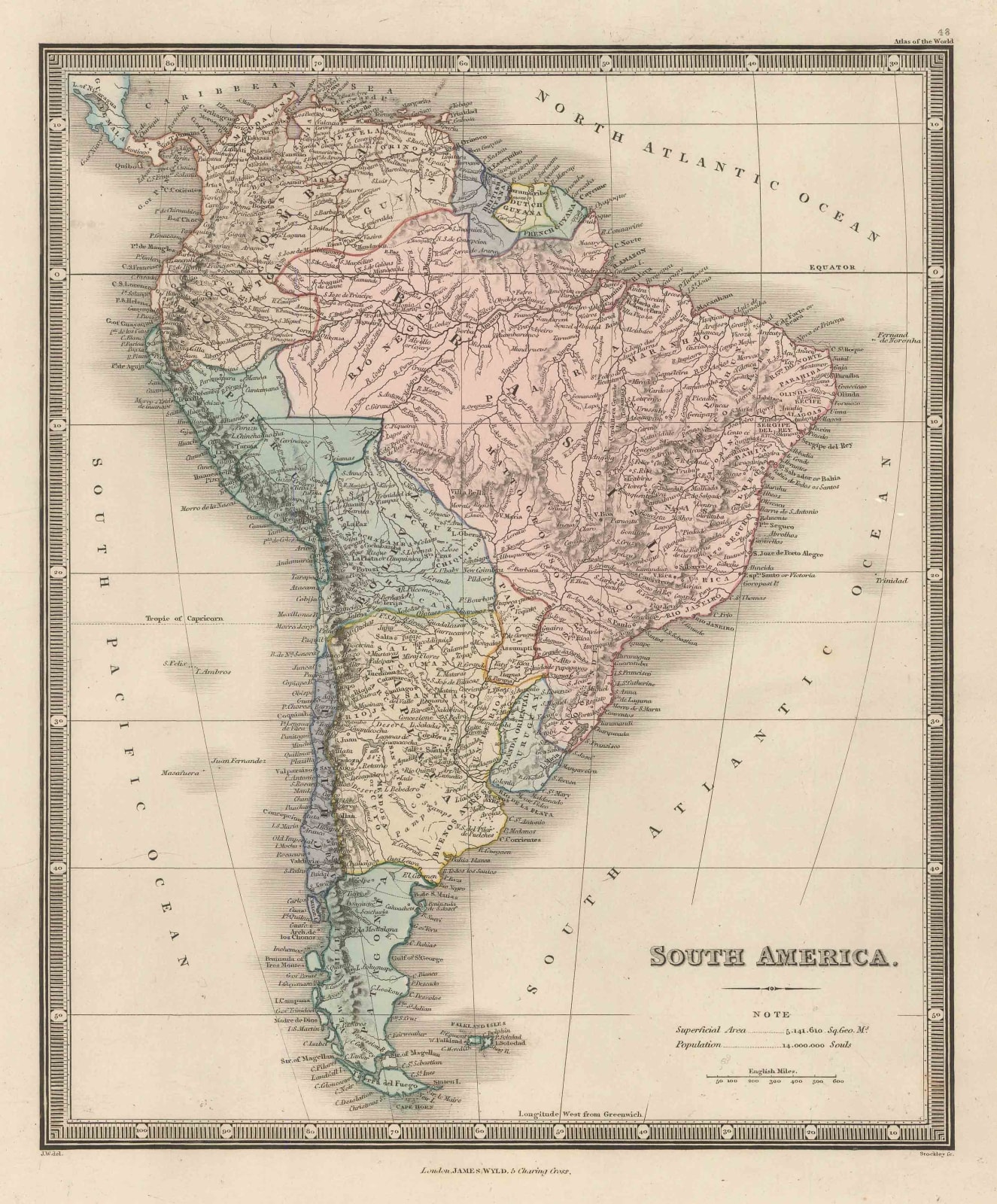 James Wyld, South America, 1842