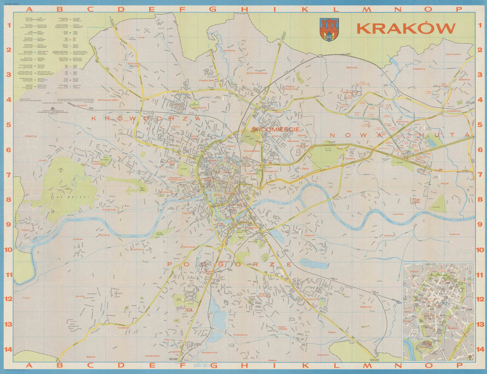 PPWK (Państwowe Przedsiębiorstwo Wydawnictw Kartograficznych), Krakow, 1974