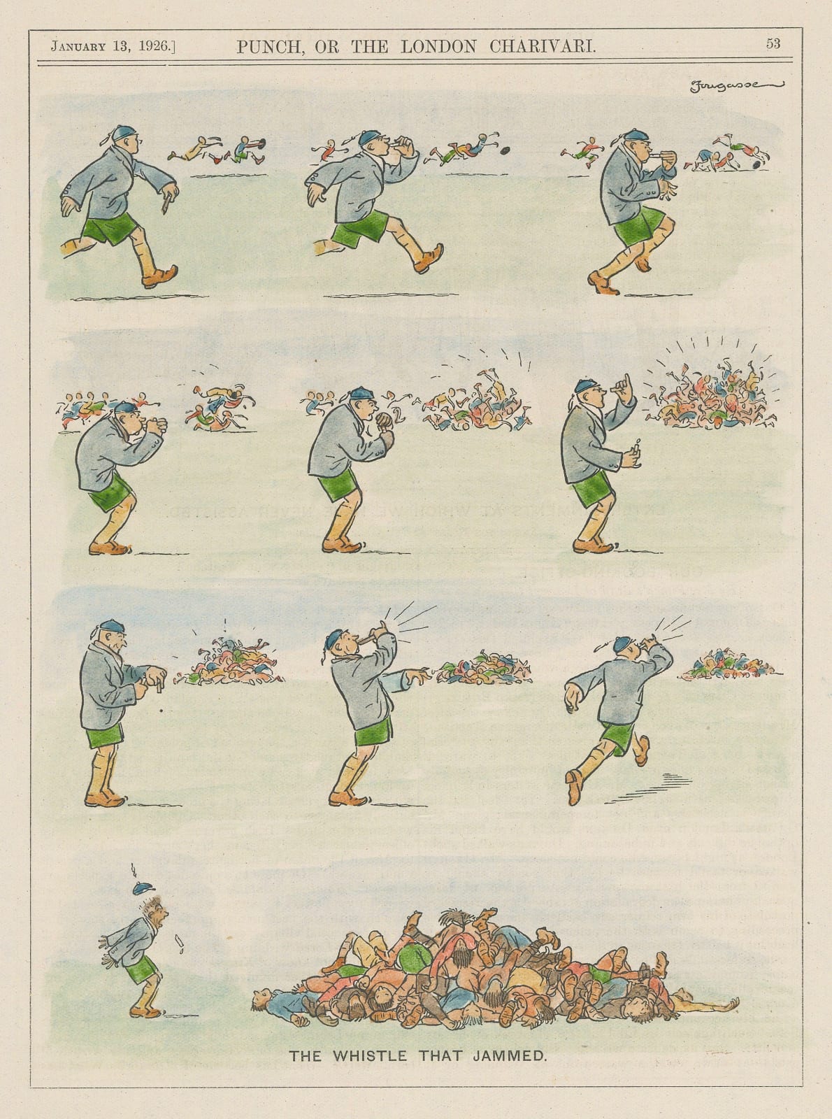 Punch, Rugby - Cartoon, 1926