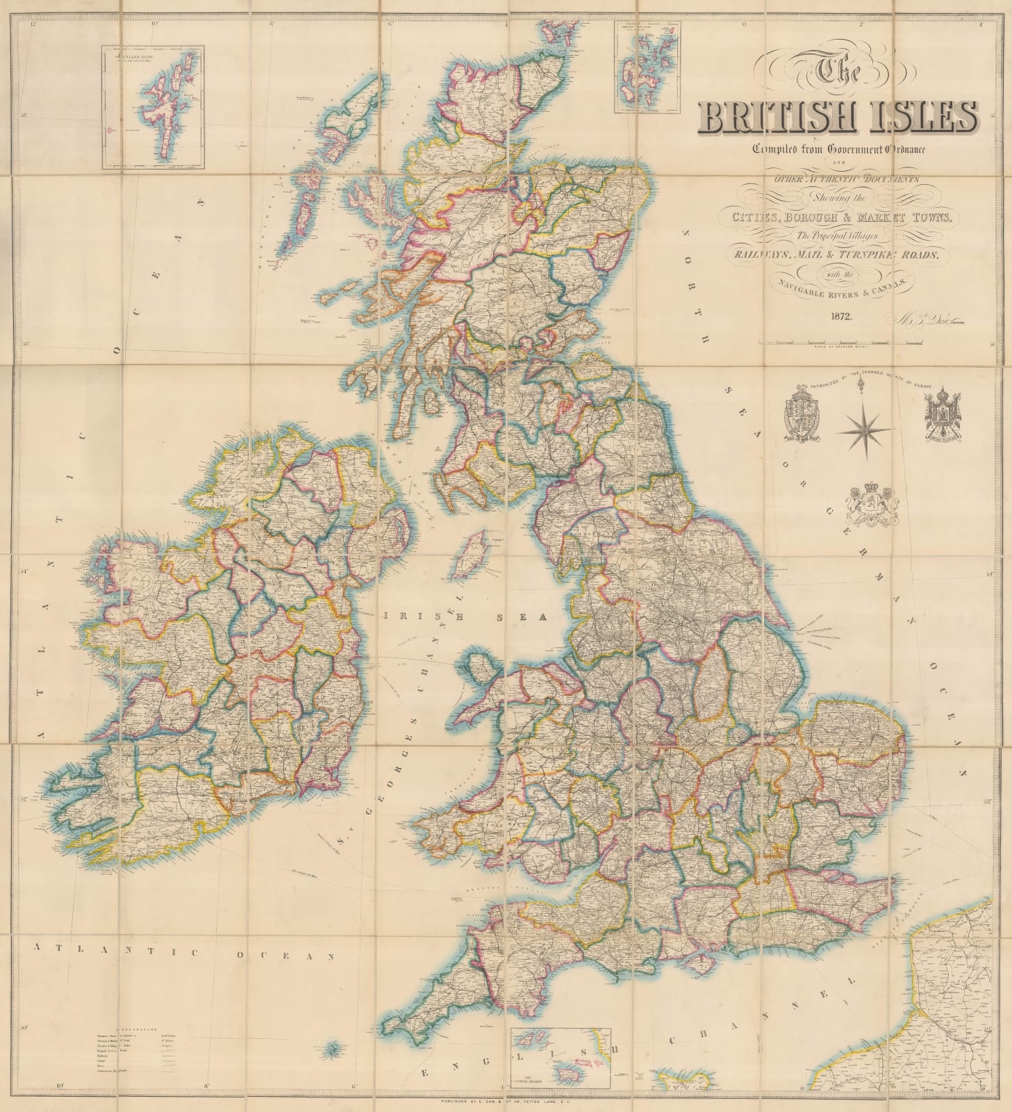 M.E. Daw, The British Isles, 1872