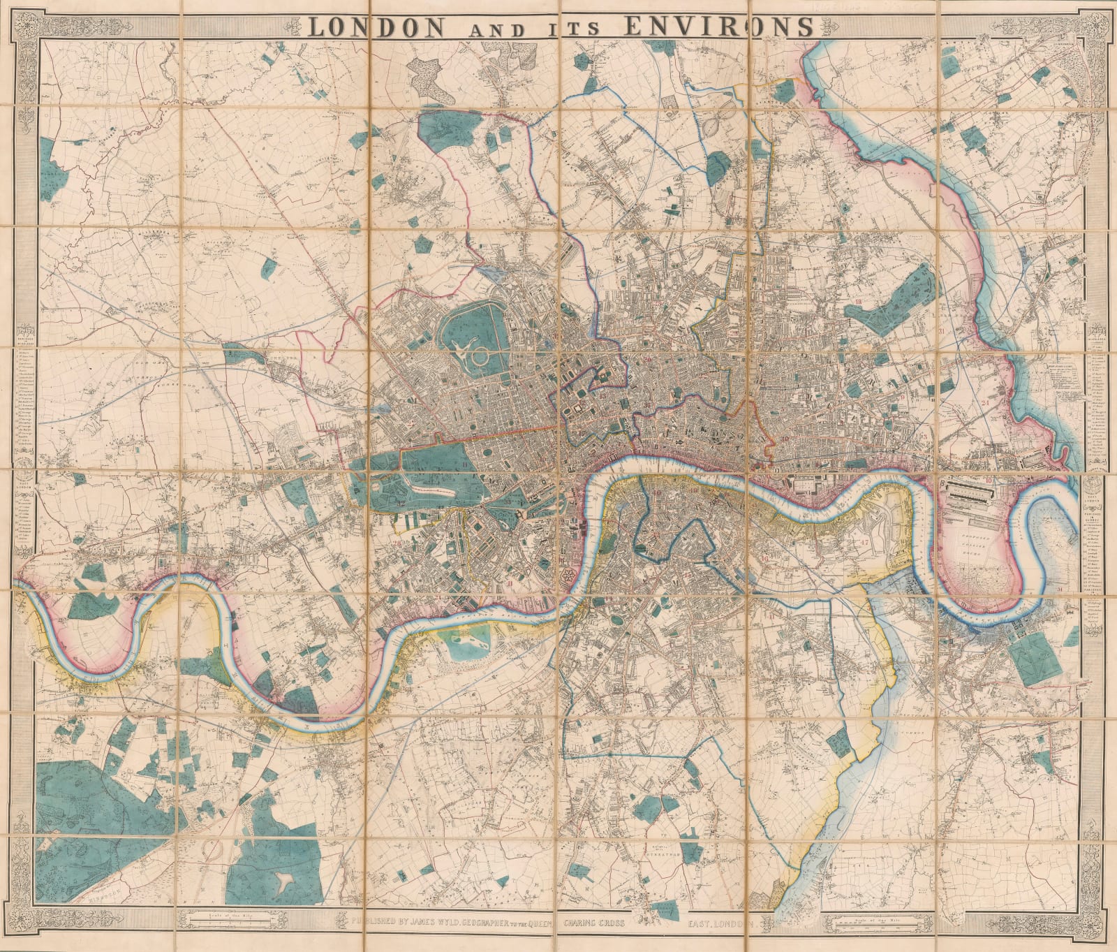 James Wyld, London and its Environs, 1845 c