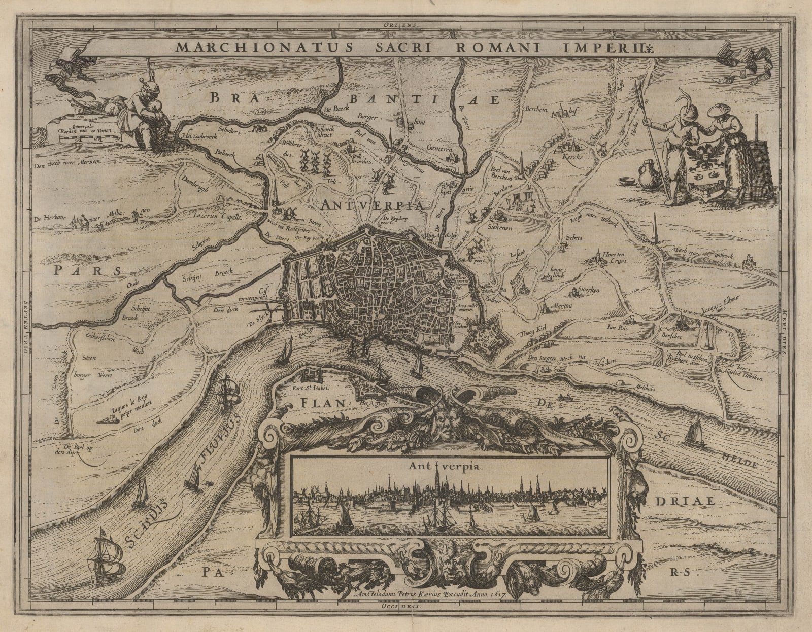Pieter van den Keere, Antwerp, 1617