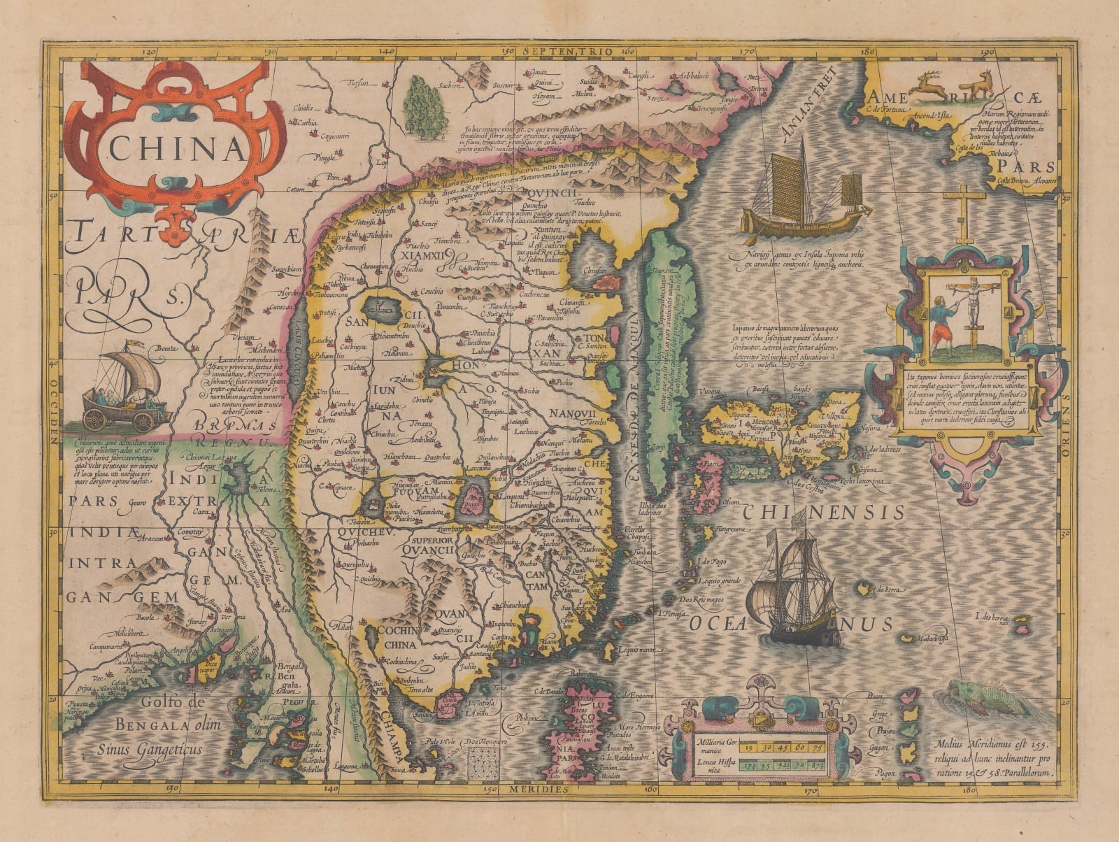 Mercator Hondius, China, 1619