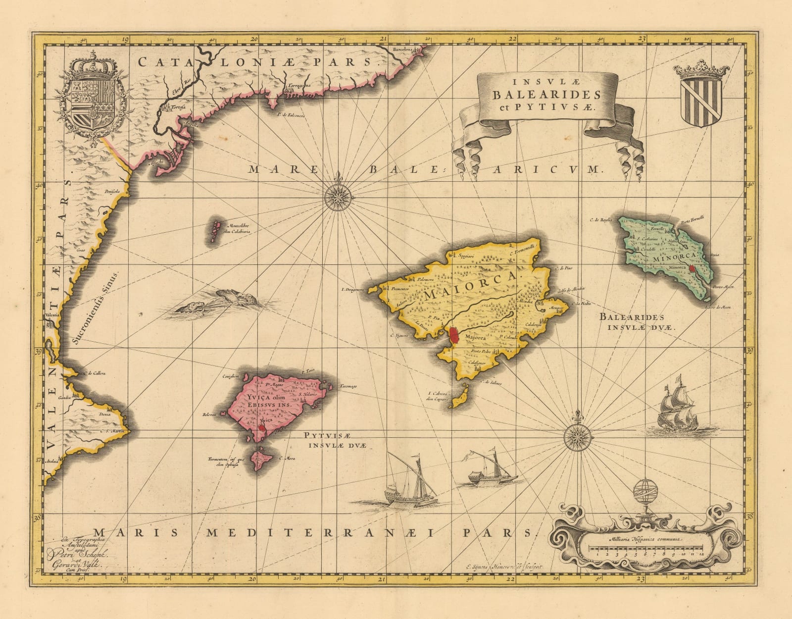 Valk & Schenk, The Balearic Islands, 1710 c.