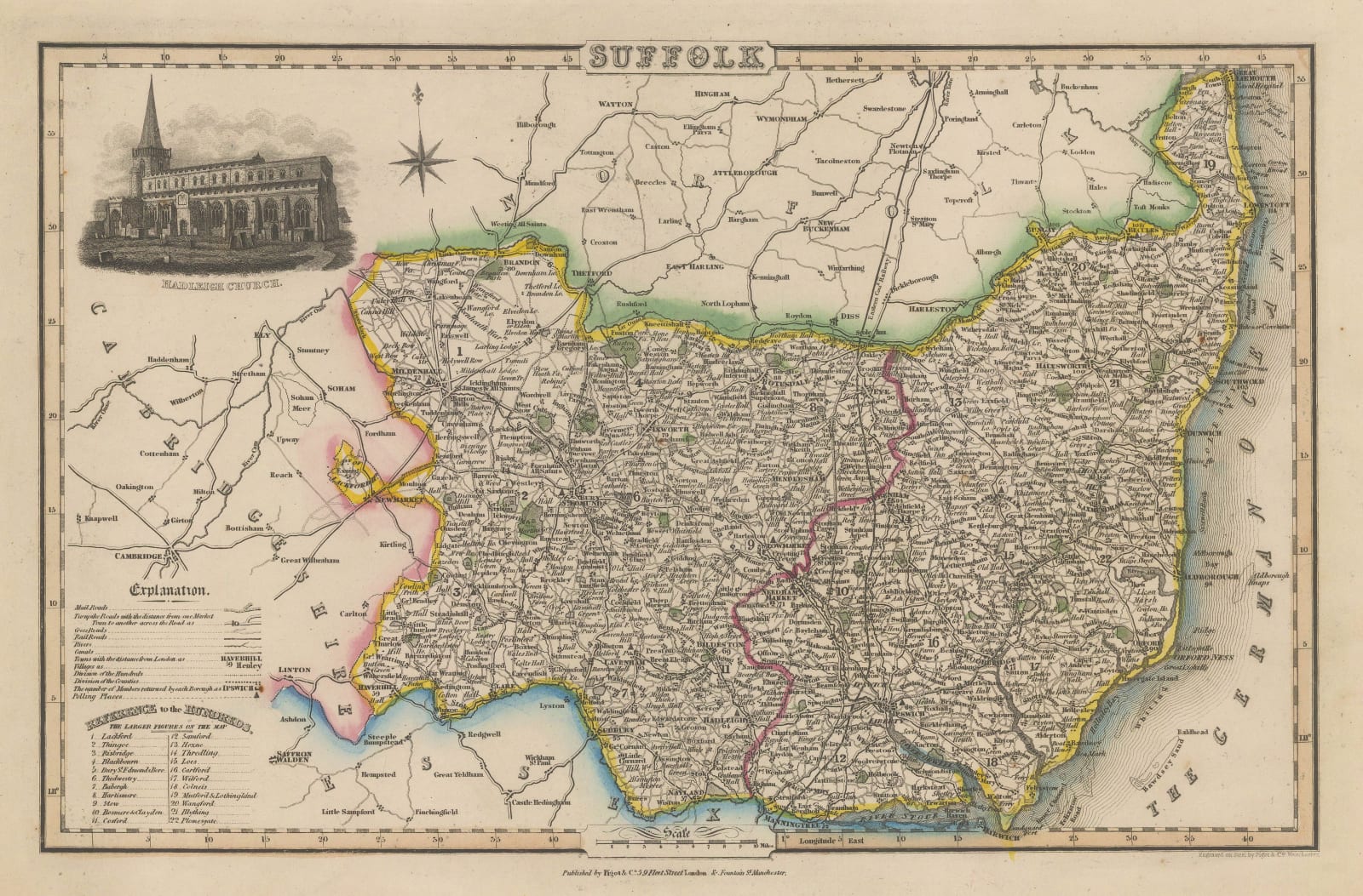 James Pigot, Suffolk, 1840