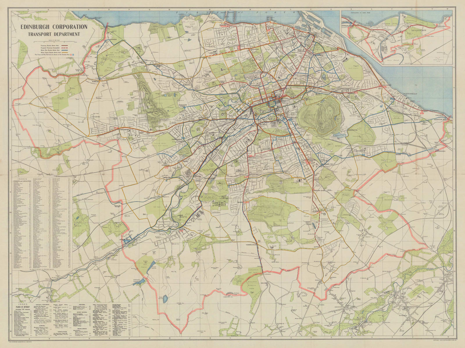 J.G. Bartholomew, Edinburgh, 1930 c