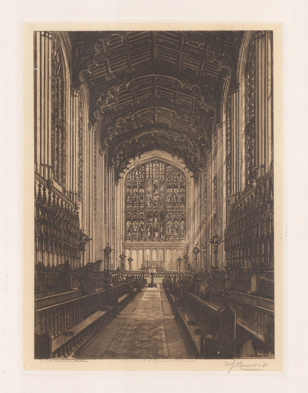 Edward Burrow, Eton College - Chapel, 1901