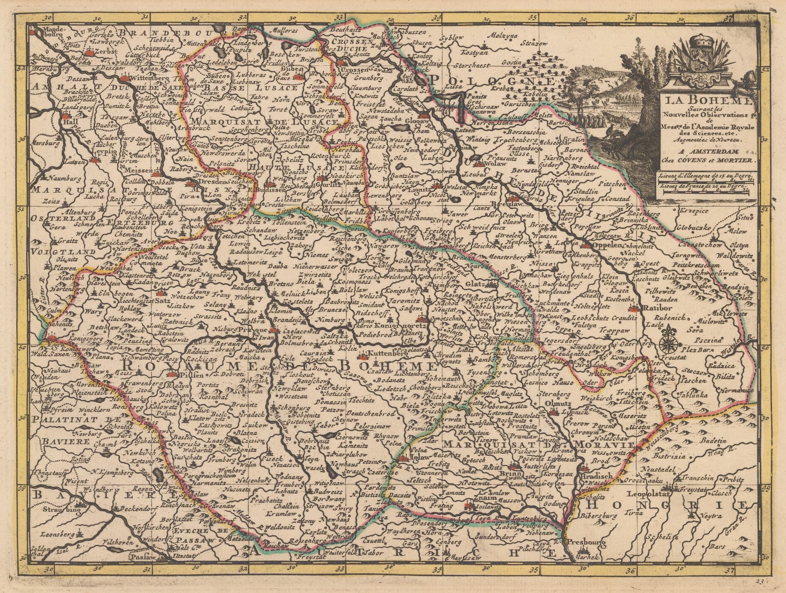 Covens (Jean) & Mortier (Cornelius), Historical Bohemia, 1730 c.