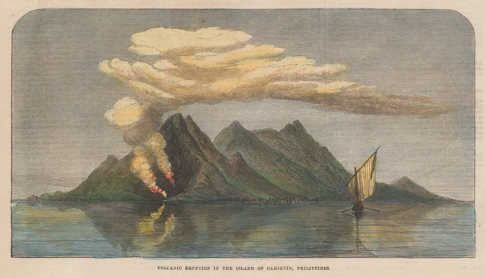 Illustrated London News (ILN), Philippines - Camiguin Island, 1871
