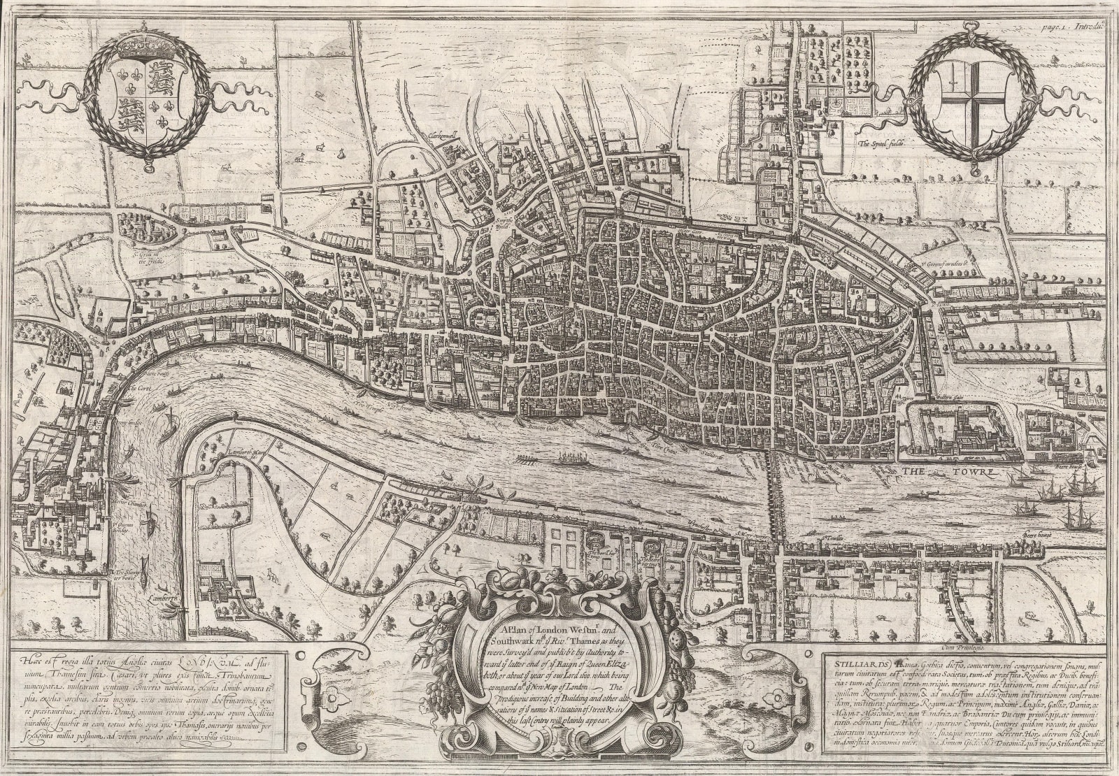 Edward Hatton, A Plan of London, Westminster and Southwark, 1708