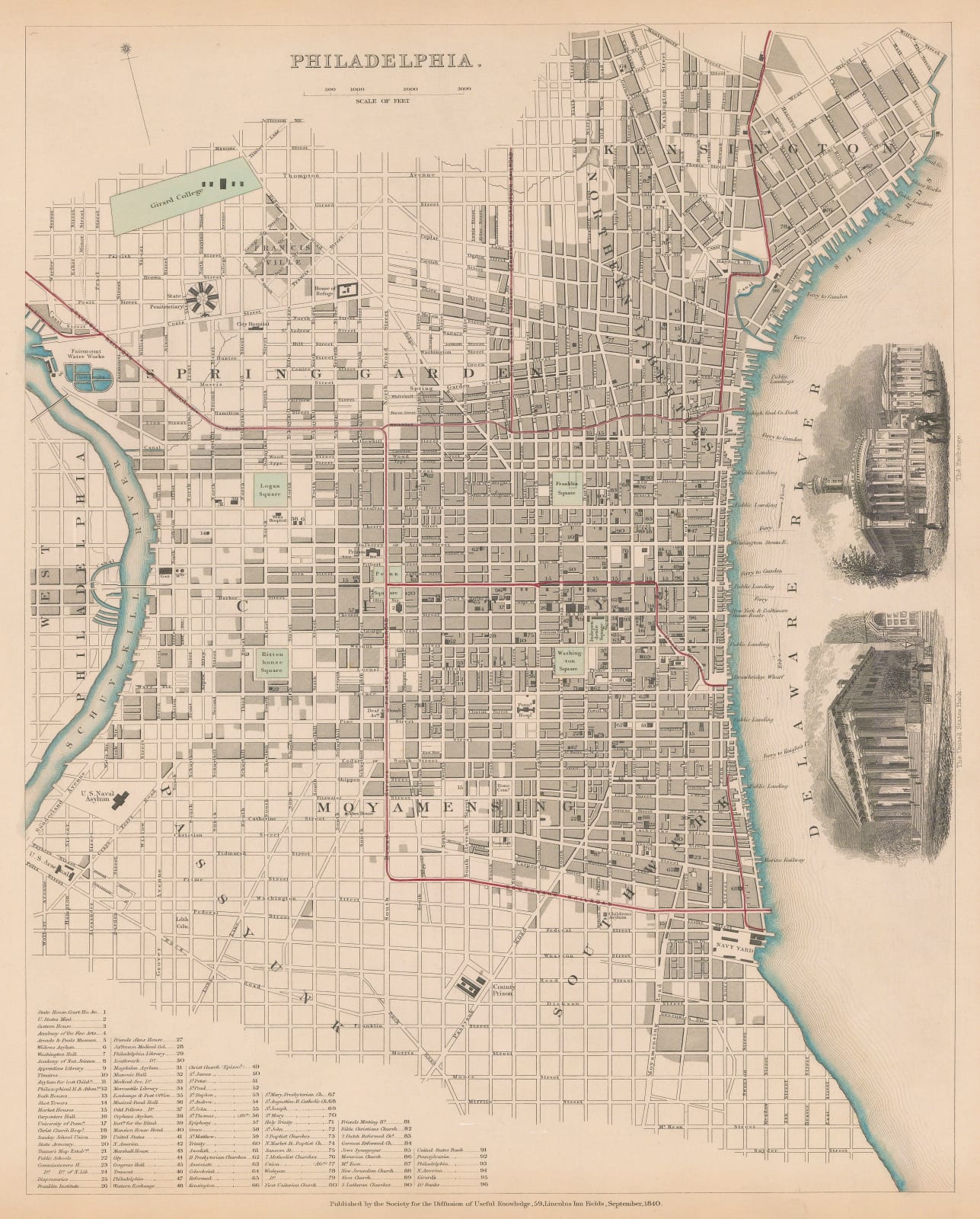 Society for the Diffusion of Useful Knowledge (SDUK), Philadelphia, 1844