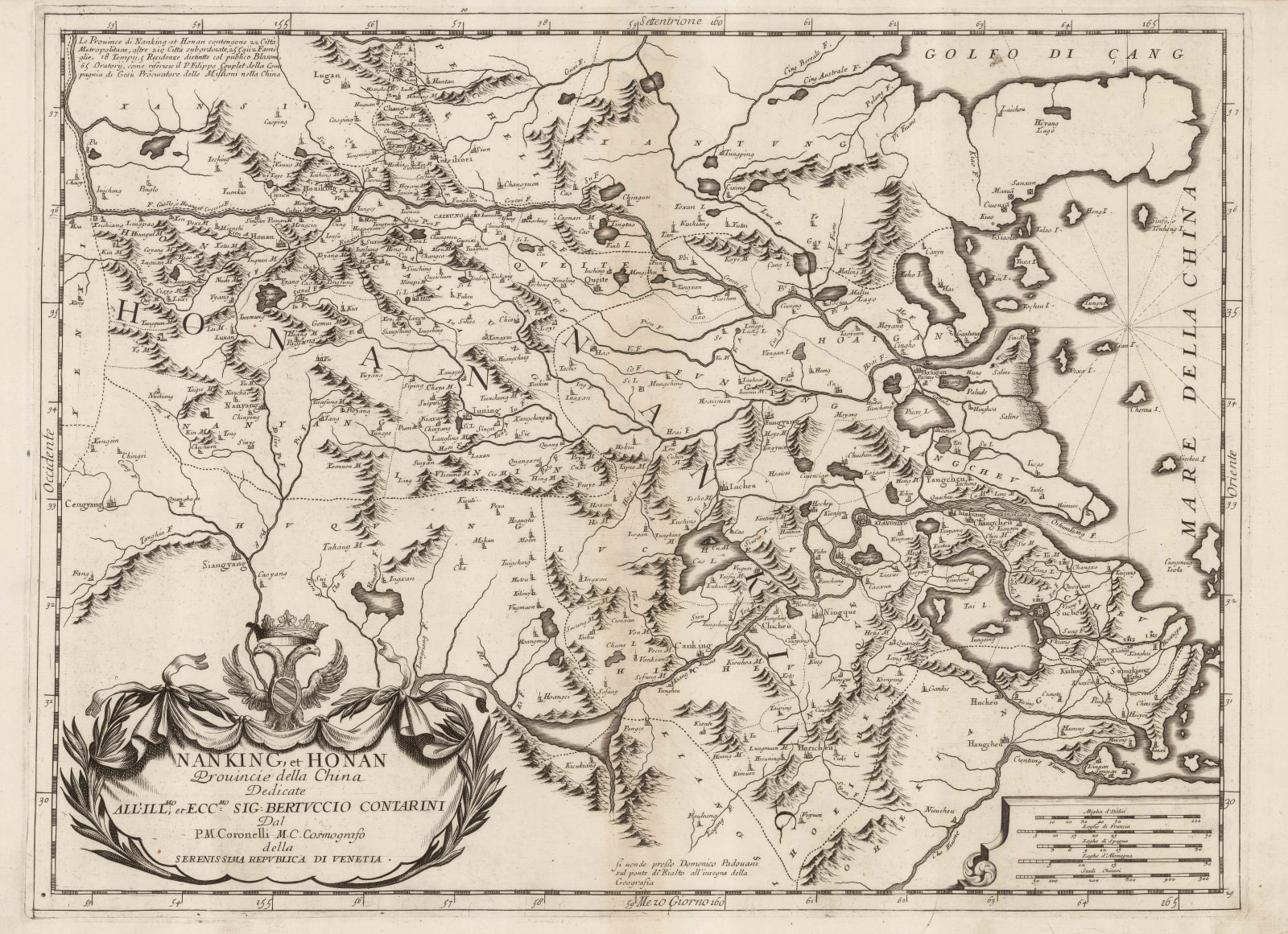 Vincenzo Coronelli, Shanghai Region, 1692