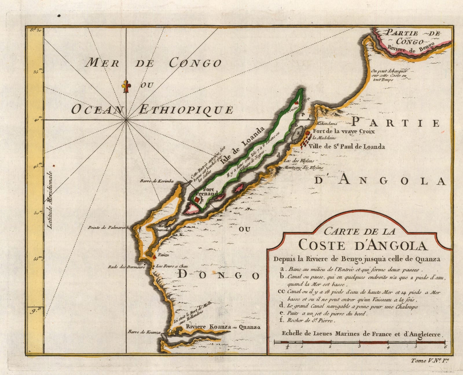 Jacques-Nicolas Bellin, Luanda, Angola, 1748