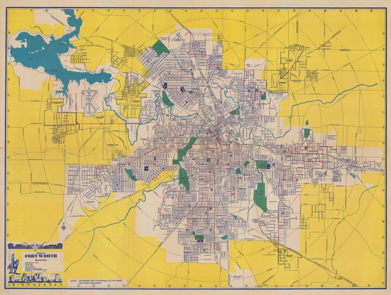 J. Foster Ashburn, Ashburn's 1948 Map of Forth Worth, 1948