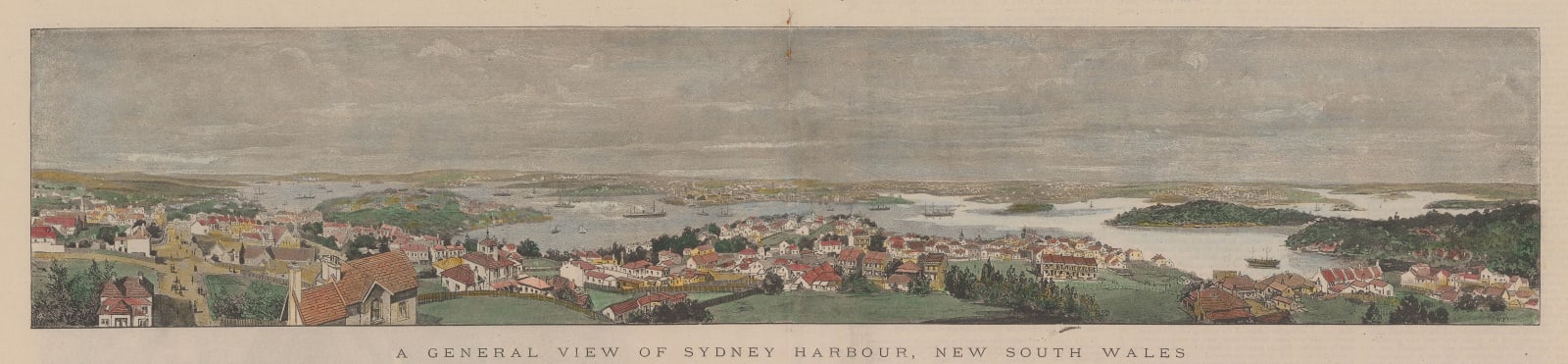 Illustrated London News (ILN), Australia - Sydney, Harbour, 1890 c.