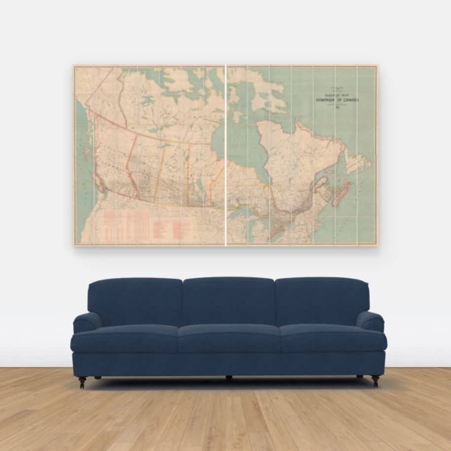 Canadian Government, Railway Map of Canada, 1912