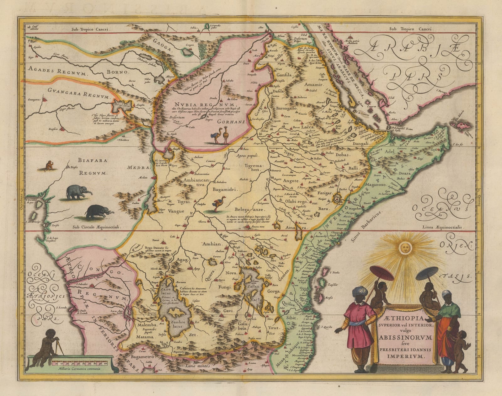 Jan Jansson, The Empire of Prester John, 1666