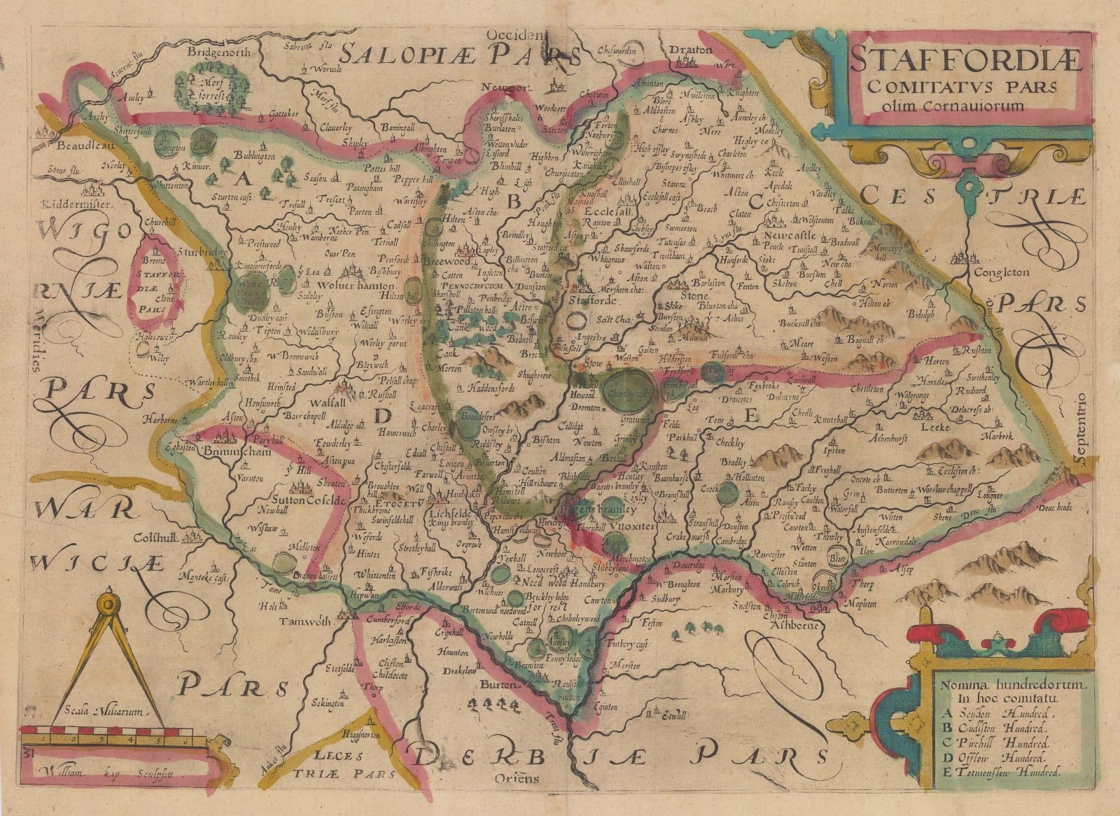 William Kip, Staffordiae Comitatus, 1637