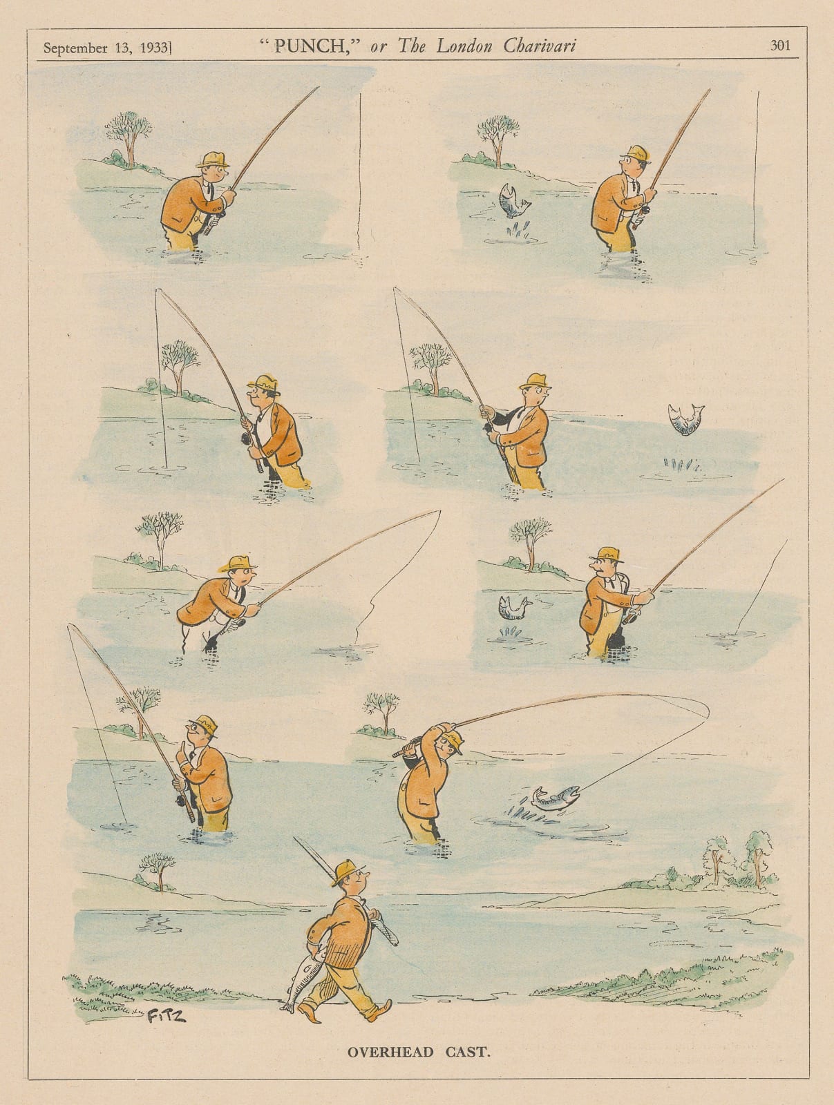 Punch, Fishing - Cartoon, 1933