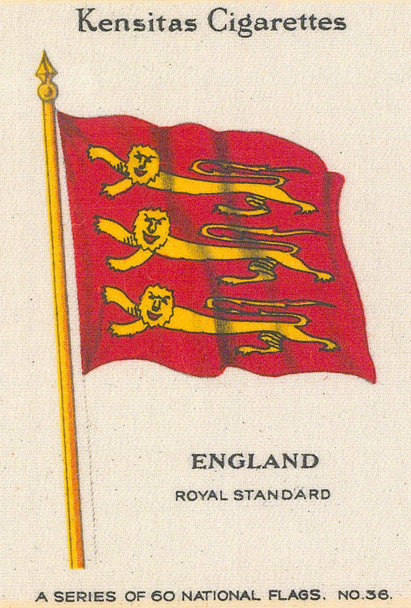 Kensitas Cigarettes, Flags - England, 1920 c.