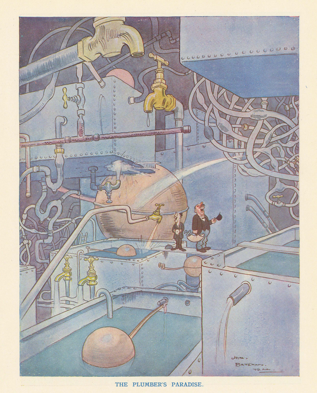 Punch, Cartoon - The Plumber's Paradise, 1924